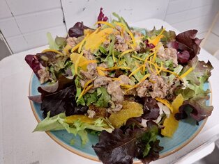 Ensalada de pato a la naranja 